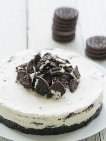 No-Bake Oreo Cheesecake | Baking for Happiness