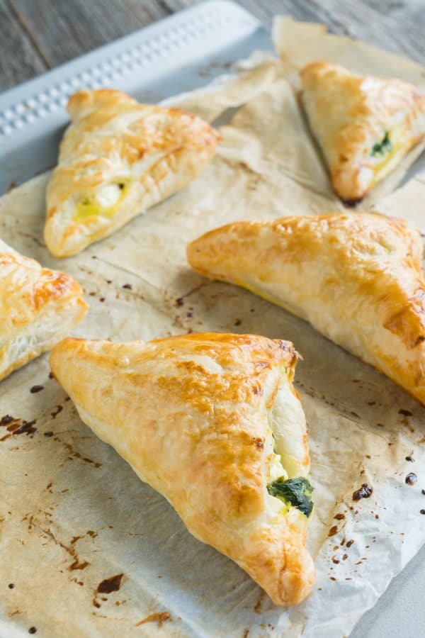 Spinach Puffs with Feta | Baking for Happiness