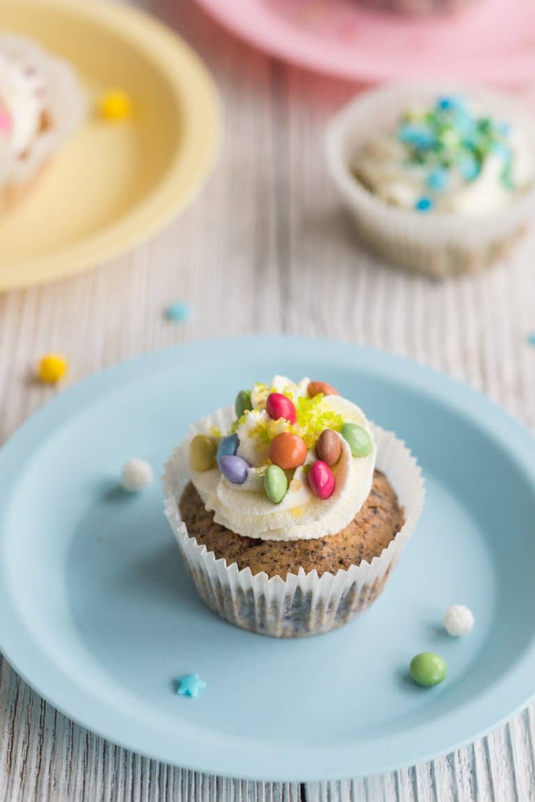 Piñata Muffins with Smarties | Baking for Happiness