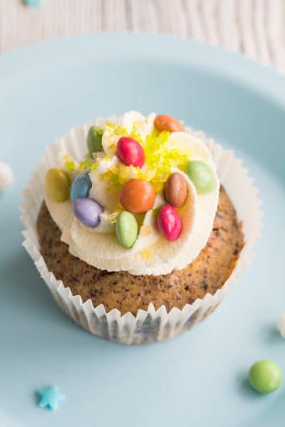 Piñata Muffins with Smarties | Baking for Happiness