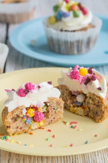 Piñata Muffins with Smarties