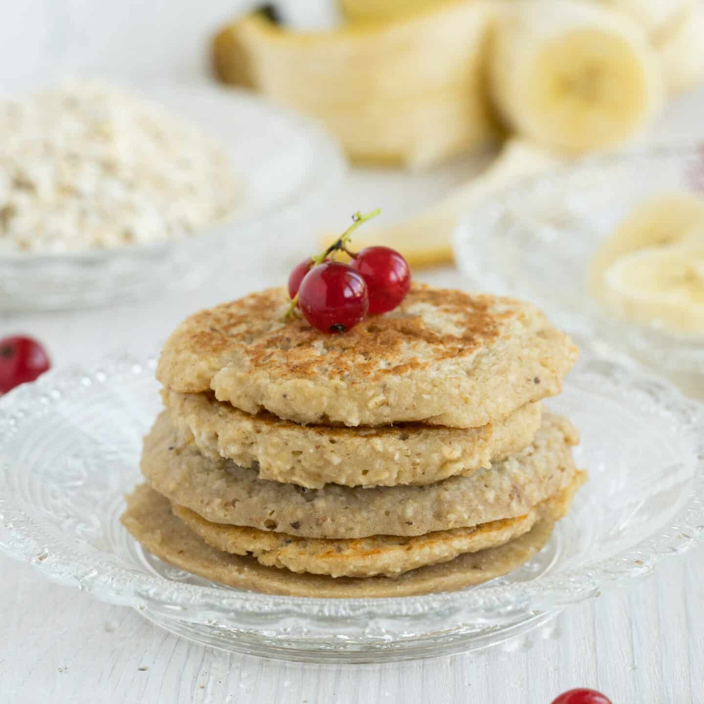 Vegan 3 ingredients pancakes