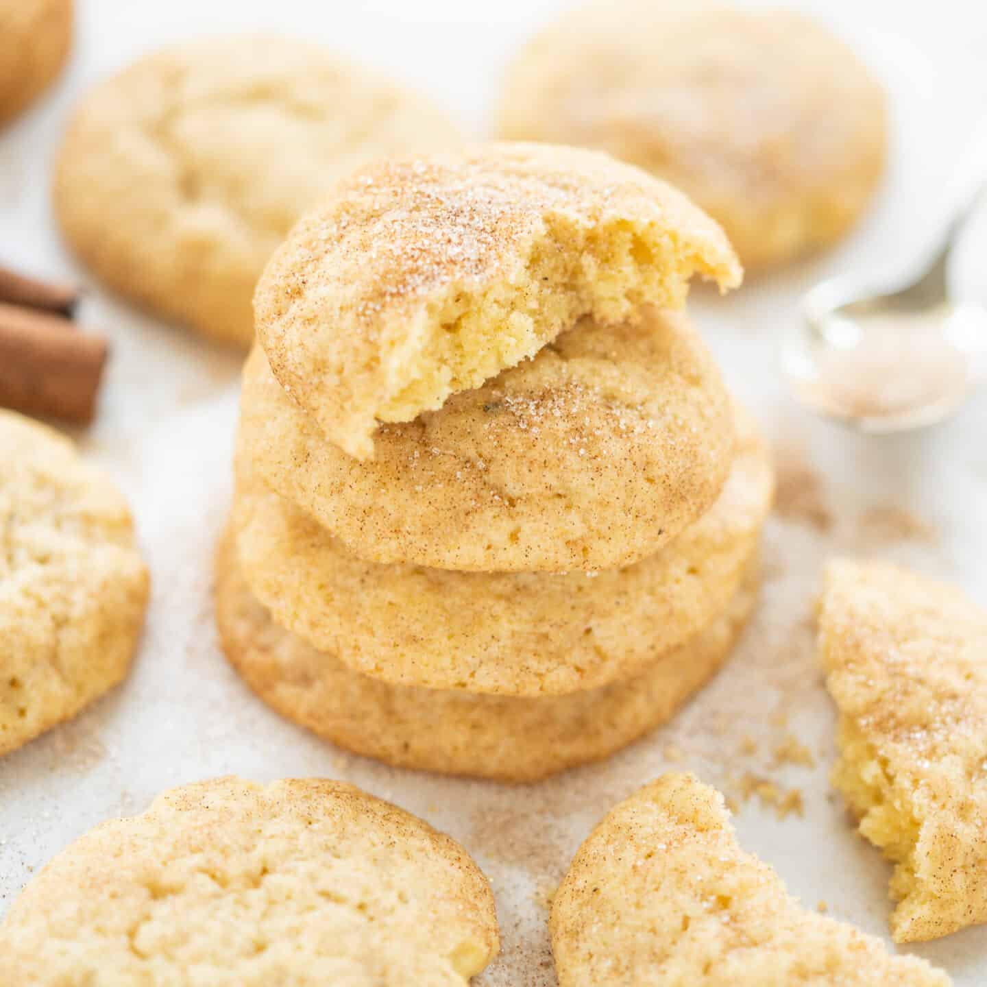 Snickerdoodles with lots of cinnamon