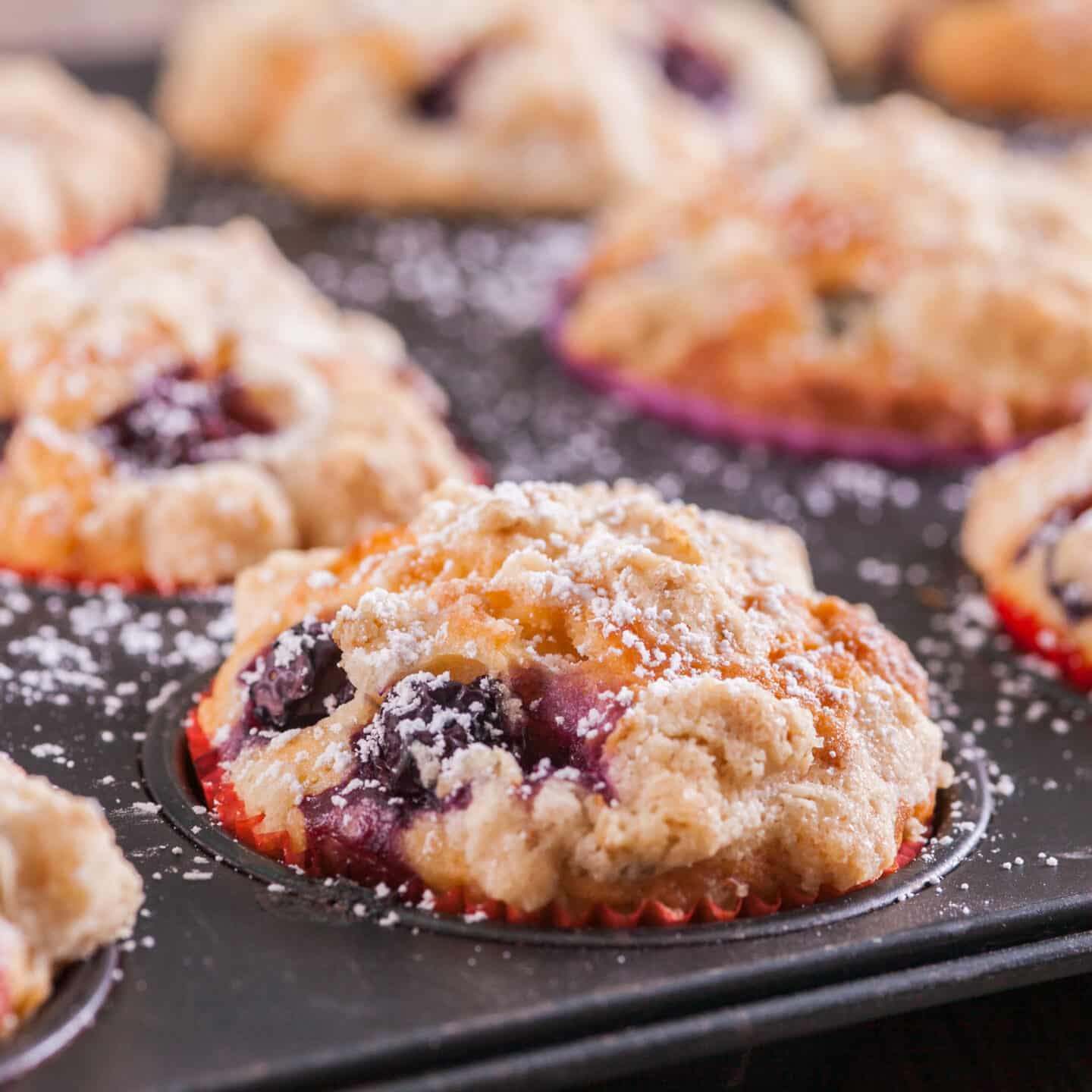 fruity and lush muffins