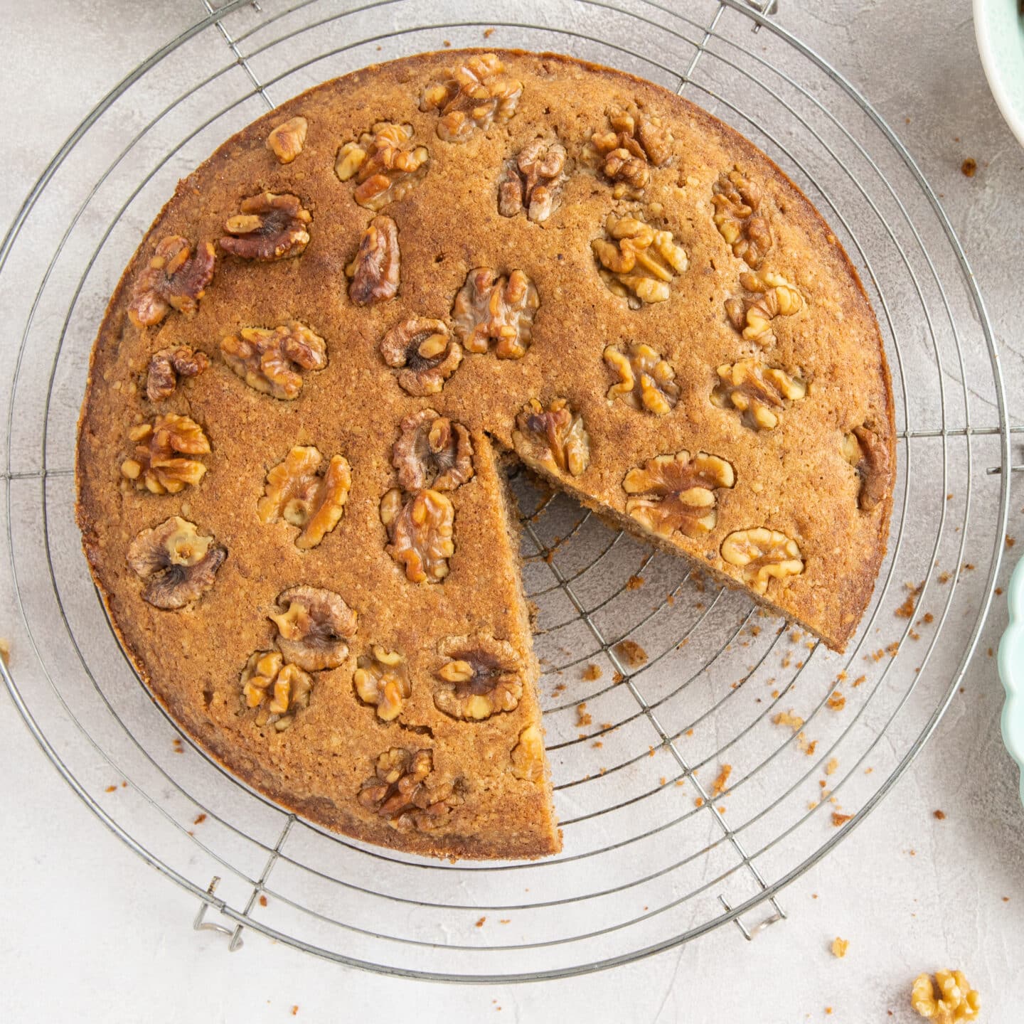 easy walnut cake moist and fluffy