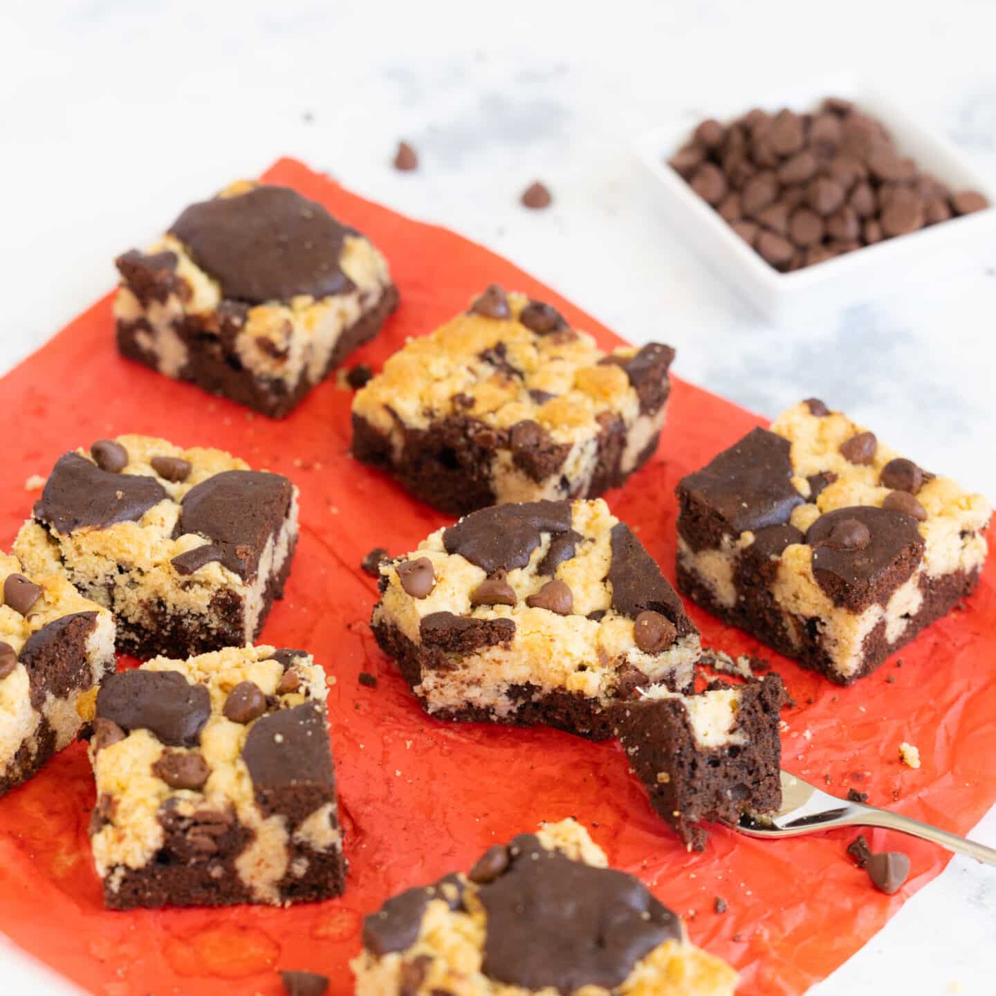 brookies mix of brownies and cookies