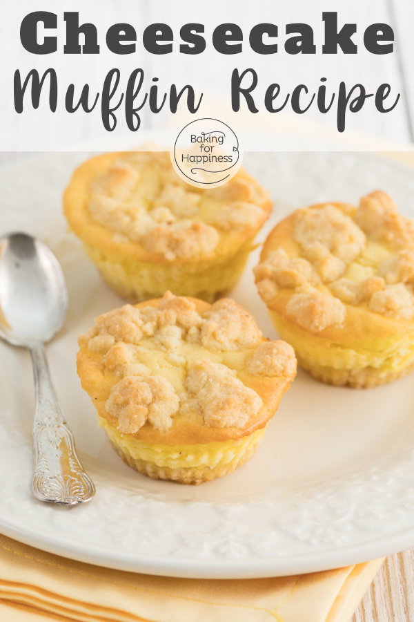 Delicious cheesecake muffins with tangerines, crumbles or chocolate. The easy cheesecake muffins are crispy, creamy and soo delicious!