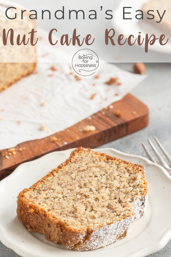 Delicious nut cake with ground hazelnuts that tastes anything but bland. The perfect easy recipe when you need it fast!